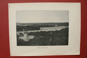 Blatt Architektur Potsdam 1898-1900 Panorama vom Pfingstberg Villa Ortsansicht Brandenburg